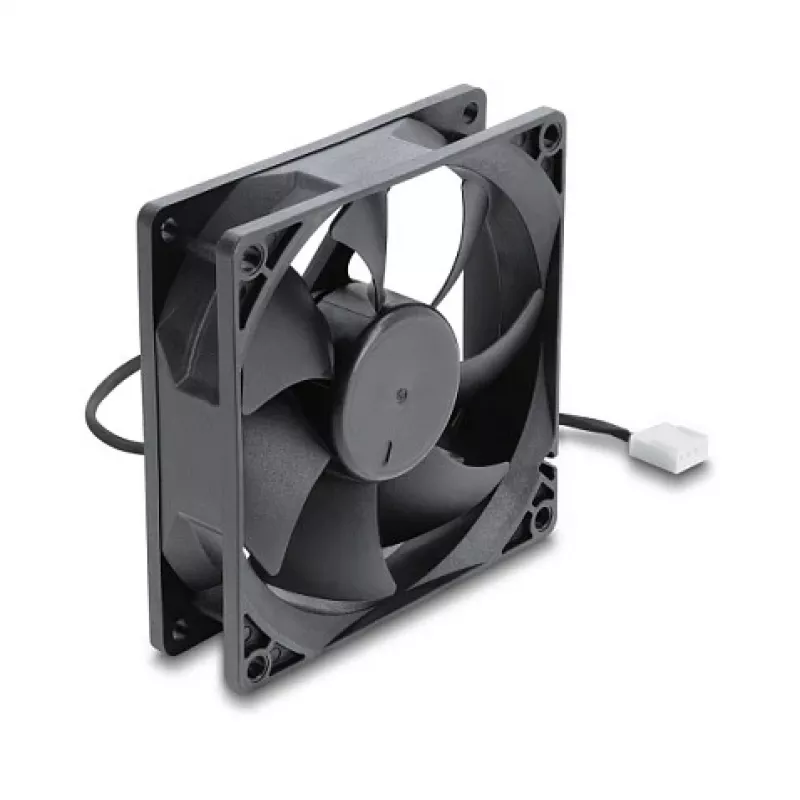Delock axiale ventilator 48 V DC 92x92x25 mm 4-pins PWM (67452), zwart
