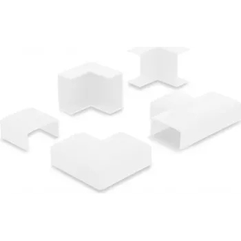 Delock kabelgootverbinder voor 40 x 19 mm kabelgoten, 5-delige set, wit 22094