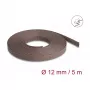 Delock kabelmanagementslang, 12 mm, gevlochten, knaagdierbestendig, rekbaar, 5 m, bruin
