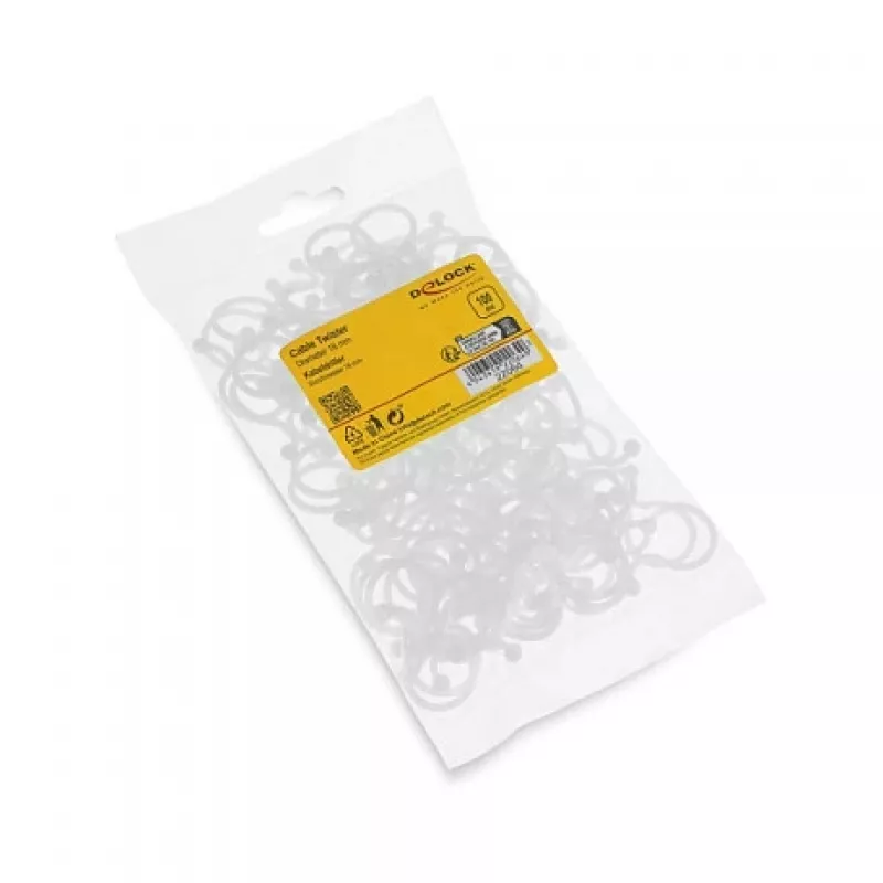Delock kabel-spiraalslang Ø 18 mm transparant, 100 stuks