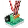 Delock D-Sub 9 bus naar 6-pin klemmenblok adapter met kartelschroeven en drukknop 66556