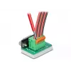Delock D-Sub 9 bus naar 6-pin klemmenblok adapter met kartelschroeven en drukknop 66556
