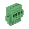 Delock 65936 DIN-rail klemmenblokset, 4-polig, schroefvergrendeling, groen