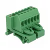 Delock 65942 DIN-rail klemmenblokset, 6-polig, schroefvergrendeling, groen