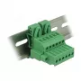 Delock 65942 DIN-rail klemmenblokset, 6-polig, schroefvergrendeling, groen