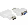 Delock DisplayPort 1.2 stekker naar VGA bus actieve adapter wit 65568