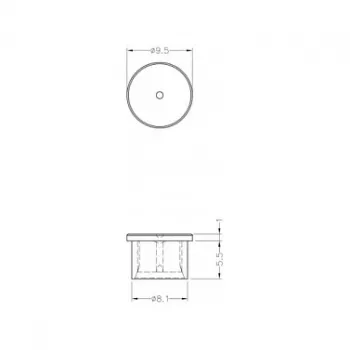 Delock stofkap voor SMA-connector, 10 stuks, transparant 60163