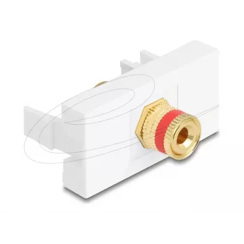 Delock Easy 45 module poolklem op schroefbus rood wit (90901)