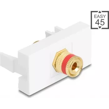 Delock Easy 45 module poolklem op schroefbus rood wit (90901)