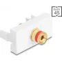 Delock Easy 45 module poolklem op schroefbus rood wit (90901)