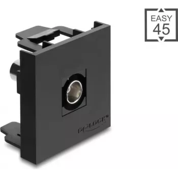 Delock Easy 45 module BNC bus naar BNC bus 50 Ohm zwart (91962)