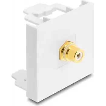 Delock Easy 45 module RCA-bus naar RCA-bus verguld 91819