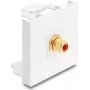 Delock Easy 45 module RCA bus naar RCA bus verguld rood/wit (91818)