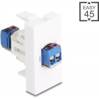 Delock Easy 45 module klemmenblok op wit (90912)