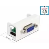 Delock Easy 45 snap-in module 9-polig D-Sub bus wit RAL 9003 81348