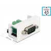 Delock Easy 45 snap-in-module D-Sub 9-polig stekker naar 10-polige klemmenstrook, wit RAL 9003 81351