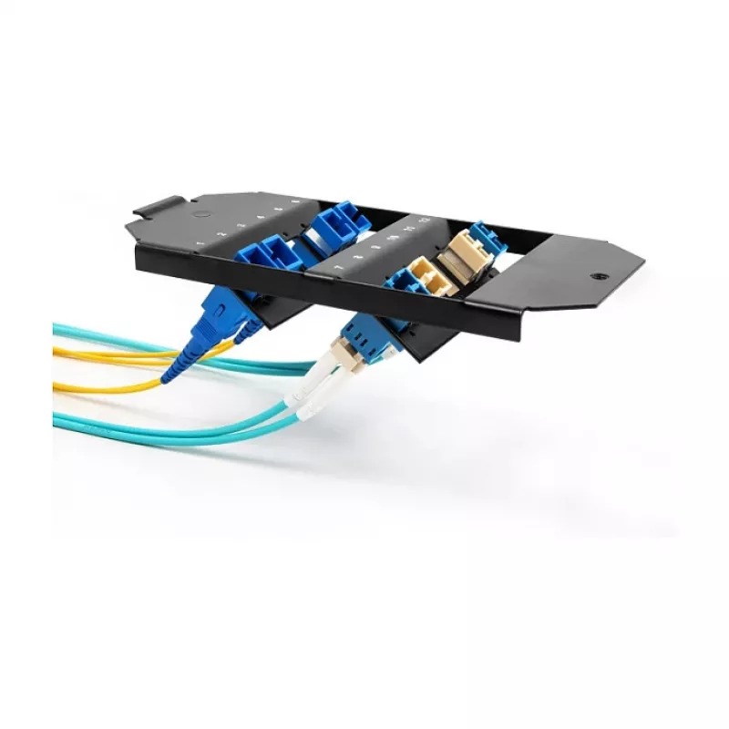 Delock glasvezel montagebeugel voor bodemtank 12 poort SC simplex / LC duplex koppelingen zwart 88162