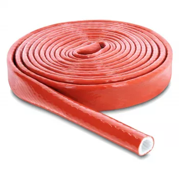 Delock brandbeschermende beschermhoes, siliconen gecoat, 3 m lengte, 10 mm binnendiameter, rood