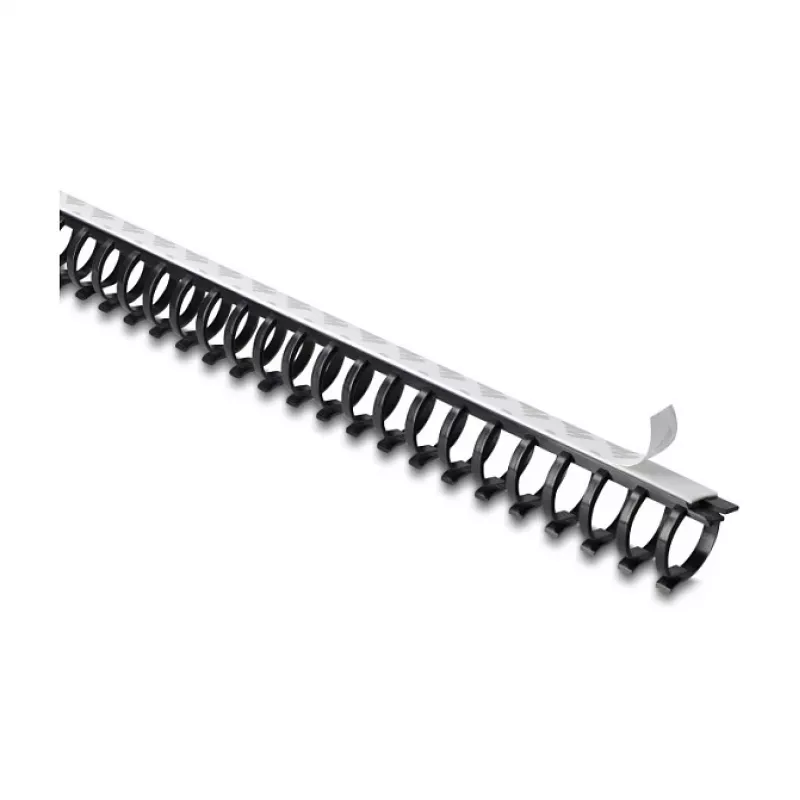 Delock flexibele kabelgoot, zelfklevend en schroefbaar, 25 x 26 mm, lengte 50 cm, zwart