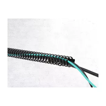 Delock flexibele kabelgoot zelfklevend schroefbaar 34 x 35 mm - lengte 50 cm zwart