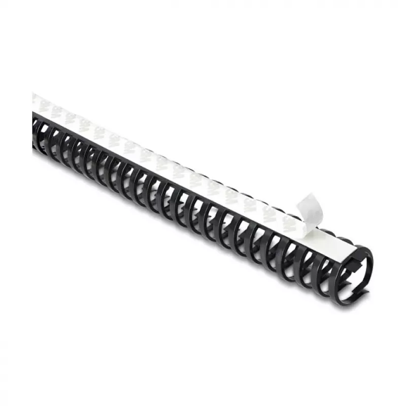 Delock flexibele kabelgoot zelfklevend schroefbaar 34 x 35 mm - lengte 50 cm zwart