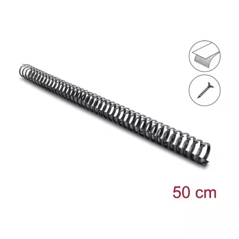 Delock flexibele kabelgoot zelfklevend schroefbaar 34 x 35 mm - lengte 50 cm zwart
