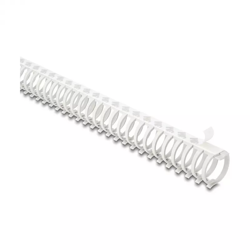Delock flexibele kabelgoot zelfklevend schroefbaar 34 x 35 mm - lengte 50 cm grijs