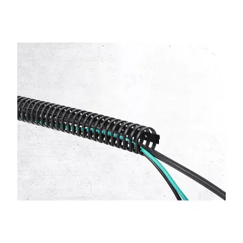 Delock flexibele kabelgoot, zelfklevend en schroefbaar, 45 x 46 mm, lengte 50 cm, zwart