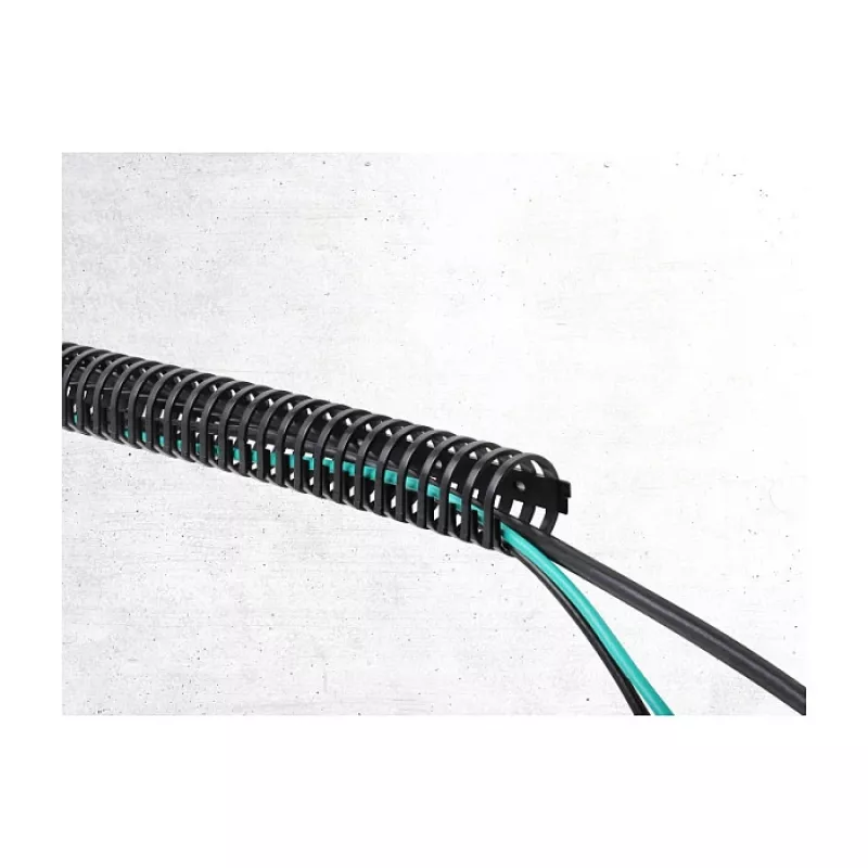 Delock flexibele kabelgoot, zelfklevend en schroefbaar, 45 x 46 mm, lengte 50 cm, zwart