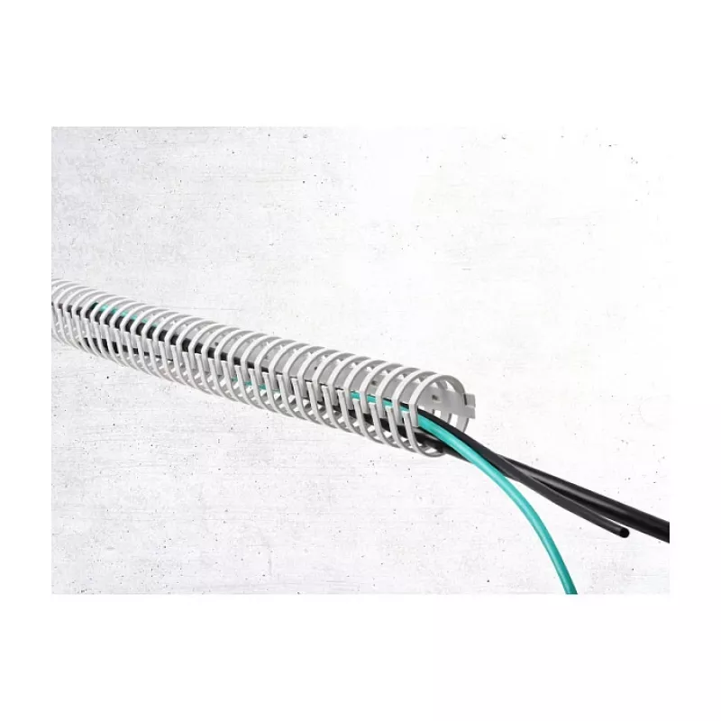 Delock flexibele zelfklevende en schroefbare kabelgoot 45 x 46 mm - lengte 50 cm grijs