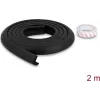 Delock schuim kantbeschermingsstrip 24 x 8 mm - lengte 2 m zwart (18485)