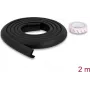 Delock schuim kantbeschermingsstrip 24 x 8 mm - lengte 2 m zwart (18485)