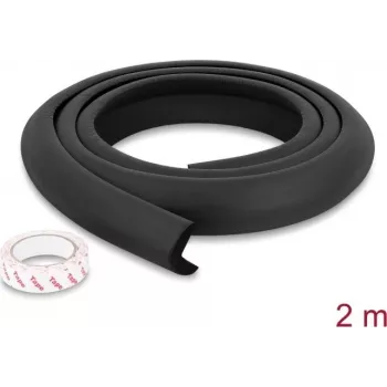 Delock schuimrandbeschermer 35 x 8 mm - lengte 2 m zwart (18488)