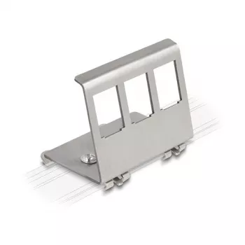 Delock Keystone metalen houder 3 poorten voor DIN-rail (88139)