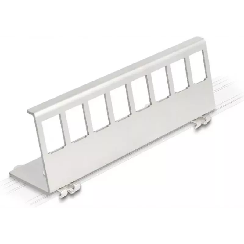 Delock Keystone metalen houder 8-poorts voor DIN-rail (90657)