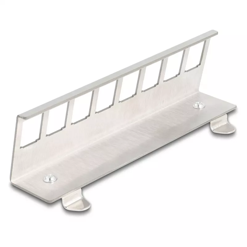 Delock Keystone metalen houder 8-poorts voor DIN-rail (90657)