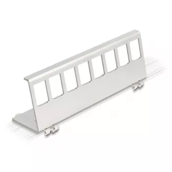 Delock Keystone metalen houder 8-poorts voor DIN-rail (90657)