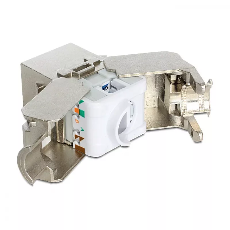 Delock Keystone module RJ45 bus naar LSA Cat.6A STP