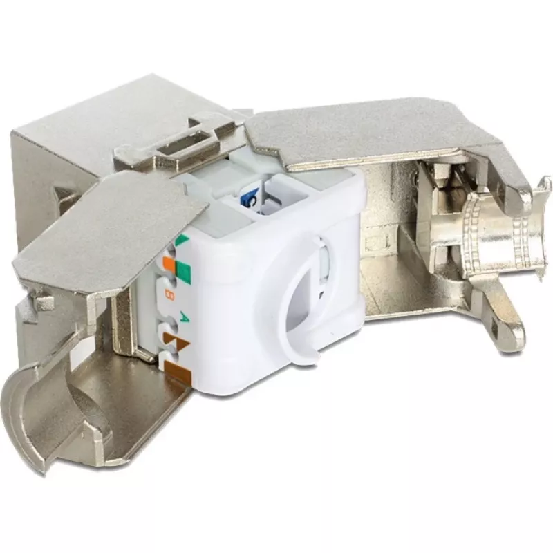 Delock Keystone module RJ45 bus naar LSA Cat.6A STP
