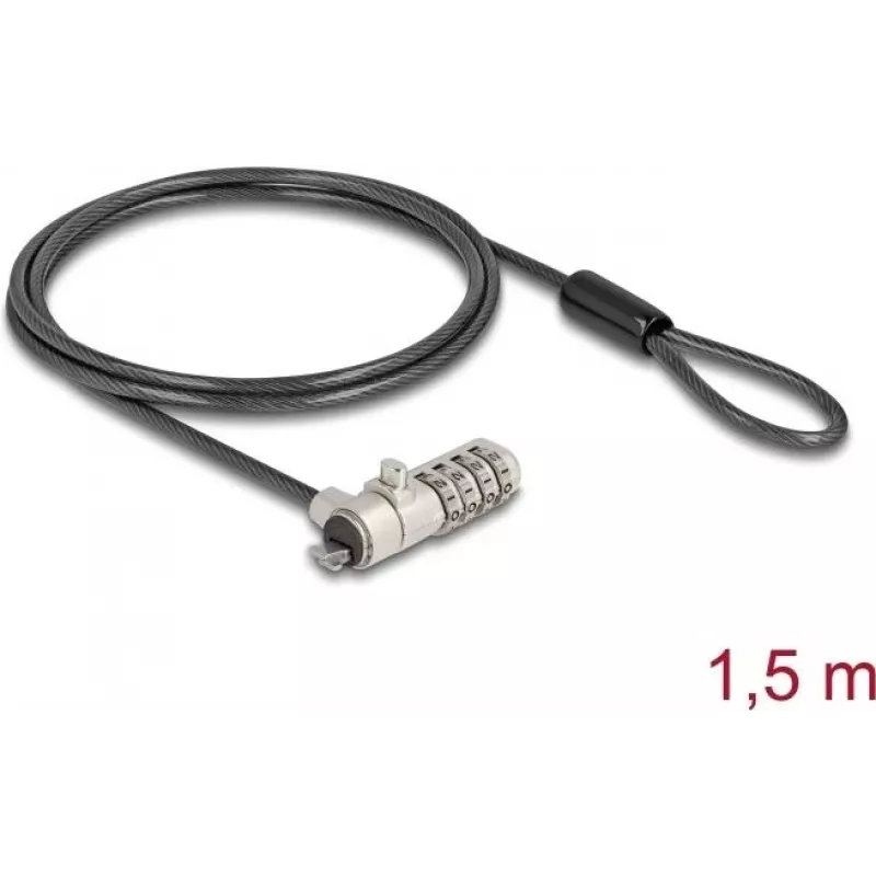 DELOCK Navilock laptopslot met cijferslot voor HP Nano Slot - koolstofstaalkabel (20967)