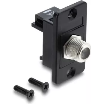 Delock inbouwadapter F bus naar F bus zwart 91188