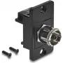 Delock Inbouwadapter IEC female naar F female, zwart 91196