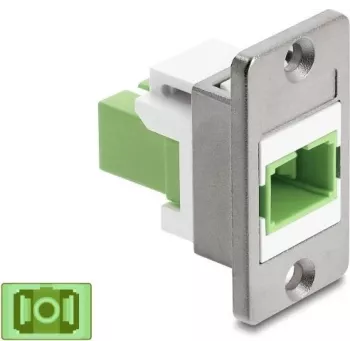 Delock paneelmontage SC simplex koppeling zilver / lichtgroen / wit 91103