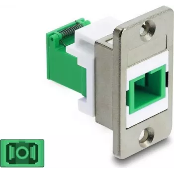 Delock SC simplex koppeling voor paneelmontage met laserbeschermingsklep 91104