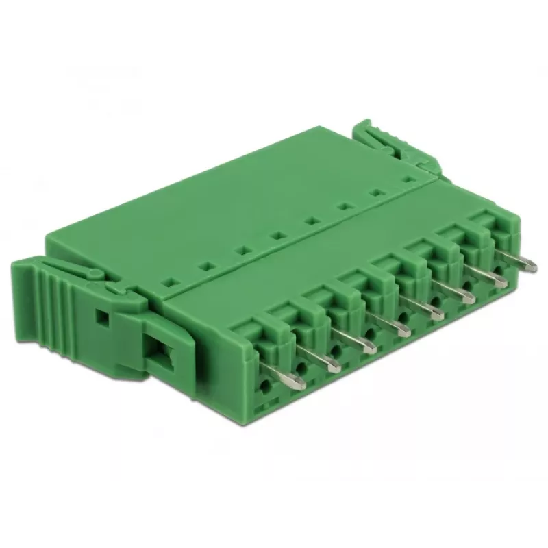 Delock PCB-klemmenblokset 8-polig 3,81 mm rastermaat verticaal groen (10 stuks) 65974
