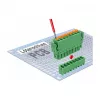 Delock PCB-klemmenblokset 8-polig 3,81 mm rastermaat verticaal groen (10 stuks) 65974