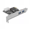 Delock PCI Express x1 kaart naar 2 x USB 3.2 Gen 1 Type-A, low-profile
