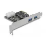 Delock PCI Express x1 kaart naar 2 x USB 3.2 Gen 1 Type-A, low-profile