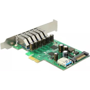Delock PCI Express x1-kaart naar 6 x externe + 1 x interne USB 3.0