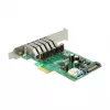 Delock PCI Express x1-kaart naar 6 x externe + 1 x interne USB 3.0